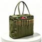 🧶Borsa Porta Filati e Ferri in Tela  | Fori Antigroviglio e Molteplici Tasche 🧵 | Perfetta per Lavoro a Maglia e Uncinetto Ovunque 👜 | Tela Resistente 🛠️
