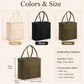 🧶Borsa Porta Filati e Ferri in Tela  | Fori Antigroviglio e Molteplici Tasche 🧵 | Perfetta per Lavoro a Maglia e Uncinetto Ovunque 👜 | Tela Resistente 🛠️