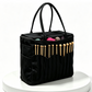🧶Borsa Porta Filati e Ferri in Tela  | Fori Antigroviglio e Molteplici Tasche 🧵 | Perfetta per Lavoro a Maglia e Uncinetto Ovunque 👜 | Tela Resistente 🛠️