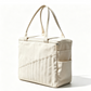 🧶Borsa Porta Filati e Ferri in Tela  | Fori Antigroviglio e Molteplici Tasche 🧵 | Perfetta per Lavoro a Maglia e Uncinetto Ovunque 👜 | Tela Resistente 🛠️
