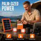 Sistema di Alimentazione Solare Portatile ☀️ | Hub Ricarica Universale e 2 Luci LED 💡 | Batteria 2400mAh 🔋 | Ideale per Campeggio e Outdoor 🏕️