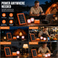 Sistema di Alimentazione Solare Portatile ☀️ | Hub Ricarica Universale e 2 Luci LED 💡 | Batteria 2400mAh 🔋 | Ideale per Campeggio e Outdoor 🏕️