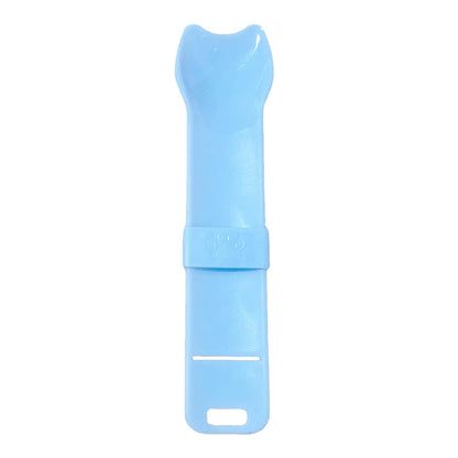 🐱 Cucchiaio Spremi Snack per Gatti | Erogatore in Plastica PP per Bustine | Zero Sprechi, Niente Mani Sporche | Blu o Rosa 🐾