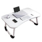 🛏️ Tavolino Pieghevole da Letto per Laptop – Lavora, Studia & Guarda Film Comodamente | Piano 70×48 cm | Porta Bicchiere | Supporto Tablet | Salvaspazio 💻✨