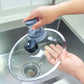 🧽Spazzola Lavapiatti con Dispenser Sapone 🧴 - Erogazione a Tocco | Setole in PET Antigraffio | Ideale per Pentole & Cucina | Testina Rimovibile