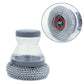 🧽Spazzola Lavapiatti con Dispenser Sapone 🧴 - Erogazione a Tocco | Setole in PET Antigraffio | Ideale per Pentole & Cucina | Testina Rimovibile