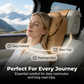 🚗Poggiatesta per Auto in Memory Foam  | Supporto Ergonomico 3D per Cervicale e Spalle 🛡️ | Comfort Assoluto per la Guida Quotidiana e i Lunghi Viaggi 🛣️ | Pelle PU Traspirante Premium ✨