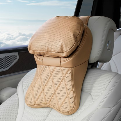 🚗Poggiatesta per Auto in Memory Foam  | Supporto Ergonomico 3D per Cervicale e Spalle 🛡️ | Comfort Assoluto per la Guida Quotidiana e i Lunghi Viaggi 🛣️ | Pelle PU Traspirante Premium ✨
