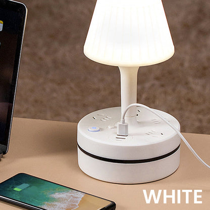 💡Lampada da Comodino Multifunzione  | Prese AC e Ricarica USB-C Integrate 🔌 | Salvaspazio Ideale per Camera e Scrivania 🛏️ | 3 Temperature di Luce 🌟