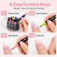 Set Penne per Nail Art a Doppia Punta 💅 | 24 Colori Vibranti 🎨 | Tratti Precisi e Riempimento Fluido ✨ | Ideale per Manicure Fai da Te 💖