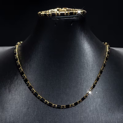 Set Collana e Bracciale da Donna 💎 | Zirconia Cubica Scintillante ✨ | Stile Elegante e Raffinato 💖 | Perfetto per Ogni Occasione 👗