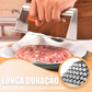🍔 Pressa per Hamburger Antiaderente in Acciaio Inox | Forma Uniforme, Facile da Pulire & Maniglia Ergonomica | 3 Forme per Casa e Grigliate🥩