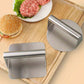 🍔 Pressa per Hamburger Antiaderente in Acciaio Inox | Forma Uniforme, Facile da Pulire & Maniglia Ergonomica | 3 Forme per Casa e Grigliate🥩