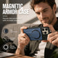 📱 Cover Magnetica con Protezione Obiettivo Pieghevole – Supporto Invisibile Integrato | Anello Magnetico Potente | PC Opaco Premium | Design Sottile | Per iPhone 13–17 | 3 Colori ✨🛡️