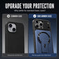 📱 Cover Magnetica con Protezione Obiettivo Pieghevole – Supporto Invisibile Integrato | Anello Magnetico Potente | PC Opaco Premium | Design Sottile | Per iPhone 13–17 | 3 Colori ✨🛡️