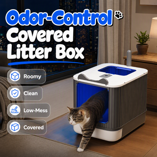 🐱🚽 Lettiera Coperta Extra Large | Ingresso Superiore , Cassetto Estraibile 🧼 & Controllo degli Odori 🌿 | Spaziosa per Gatti Grandi | 3 Colori & 2 Stili ✨