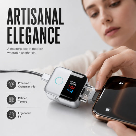 🔋 Protettore di Ricarica USB-C Intelligente | ⚡ Potenza fino a 140W | 📊 Display LED in Tempo Reale | 🔌 Spegnimento Automatico a Carica Completa | 🌡️ Controllo della Temperatura | Per Smartphone, Tablet e Laptop