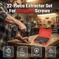 🔧 Set Estrattori per Viti Danneggiate – 22/33 Pz | Acciaio ad Alta Velocità | Sistema Doppio Foratura & Estrazione | Attacco Esagonale Universale | Per Fai da Te e Professionisti ⚙️✨