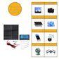 ☀️ Kit Pannello Solare Portatile Impermeabile – Alta Conversione Energetica | Controller Intelligente 10A/20A/100A | Resistente alle Intemperie | Compatto & Leggero | Per Campeggio & Off-Grid 🌿⚡