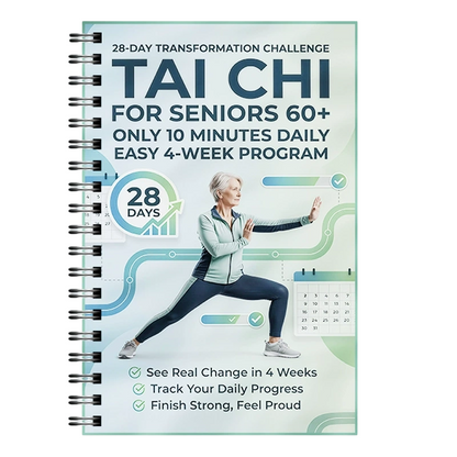 ☯️ Libro di Tai Chi di 28 Giorni per Principianti e Senior – Esercizi Illustrati da 10 Minuti | Diario dei Progressi | Movimento Dolce Quotidiano | Formato A5 🌿