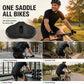 🚴 Cuscino Sella Oversize Senza Punta per Bicicletta – Supporto Extra-Largo | Riduce la Pressione Centrale | Schiuma ad Alta Densità | PU Antiscivolo Resistente a Pioggia e UV | Città, Trail & Indoor | 345 × 230 × 70 mm 🚲