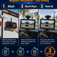 📹 Sistema di Telecamere per Veicoli 1080P | Visione Multiangolo e Schermo Diviso | Telecamere Wireless per Camion, Camper e Autobus | 12–24 V 🚛