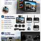 📹 Sistema di Telecamere per Veicoli 1080P | Visione Multiangolo e Schermo Diviso | Telecamere Wireless per Camion, Camper e Autobus | 12–24 V 🚛