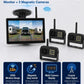 📹 Sistema di Telecamere per Veicoli 1080P | Visione Multiangolo e Schermo Diviso | Telecamere Wireless per Camion, Camper e Autobus | 12–24 V 🚛
