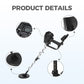 🔍 Metal Detector ad Alta Sensibilità – Facile per Principianti | Profondità di Rilevamento 0–1,5 m | Sensibilità Regolabile | Bobina Resistente Anti-Interferenza | 6 Batterie AA | Hobby Outdoor 🏖️