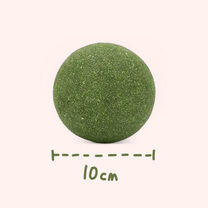 🧶Palla Gigante di Erba Gatta Naturale 10 cm 🐱🌿 - Masticabile & Interattiva | Allevia lo Stress & Pulisce i Denti | 100% Sicura e Atossica | Ideale per Gatti di Tutte le Età | 50% DI SCONTO 💚