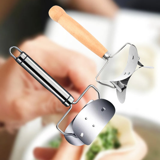 🥟 Tagliapasta per Sfoglie di Ravioli e Wonton | Taglio Rapido e Uniforme | Manico in Legno o Acciaio Inox 🍽️
