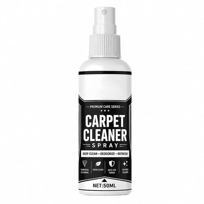 Spray Pulitore Profondo per Tappeti 🧼 | Rimuove Macchie e Odori ✨ | Micro-Schiuma per Divani, Tessuti e Interni Auto 🚗 | 50/100 ml