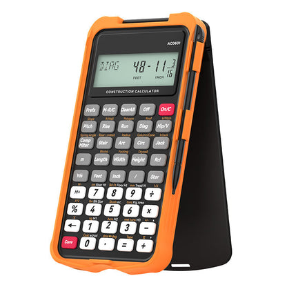 🧮 Calcolatrice da Cantiere con Lavagna per Appunti | Calcoli Rapidi di Quotature, Pendenze e Aree ⚡ | Display LCD da 2,6 Pollici 📏 | Design Robusto, 93 g, 2 Pile LR44 🔋