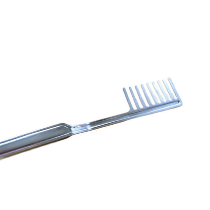 Mestolo per Spaghetti in Acciaio Inox 🍝 | Design a Pettine Antiscivolo 🍴 | Presa Sicura e Facile Controllo ✋ | Manico Ispessito Antiscottatura 🛡️