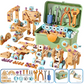 🛠️ Kit Utensili Giocattolo Educativi Fai da Te per Bambini | Set di Costruzioni STEM con Trapano Giocattolo 🔧 | Stimola Creatività, Logica e Coordinazione 🧠 | Scatola Portaoggetti Inclusa 📦 | Versioni da 124 a 190 Pezzi 👦👧