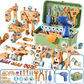 🛠️ Kit Utensili Giocattolo Educativi Fai da Te per Bambini | Set di Costruzioni STEM con Trapano Giocattolo 🔧 | Stimola Creatività, Logica e Coordinazione 🧠 | Scatola Portaoggetti Inclusa 📦 | Versioni da 124 a 190 Pezzi 👦👧
