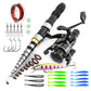 🎣Kit da Pesca Completo Portatile  | Canna Telescopica in Fibra di Vetro 💪 | Mulinello Fluido ed Esche Incluse 🐟 | Ideale per Viaggi e Campeggio 🎒