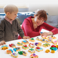 🧸 Giocattolo in Legno con Lettere e Animali da Abbinare | Impara l'Alfabeto Giocando 📚 | 26 Pezzi con Illustrazioni di Animali Colorate 🐶 | Bordi Lisci e Materiali Sicuri 🛡️ | Consigliato dai 3 Anni 👶