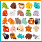 🧸 Giocattolo in Legno con Lettere e Animali da Abbinare | Impara l'Alfabeto Giocando 📚 | 26 Pezzi con Illustrazioni di Animali Colorate 🐶 | Bordi Lisci e Materiali Sicuri 🛡️ | Consigliato dai 3 Anni 👶
