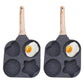 Padella a 4 Scomparti per Colazione 🍳🥚 | Cuoce Uova, Pancake e Mini Frittate Insieme | Rivestimento Antiaderente