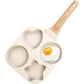 Padella a 4 Scomparti per Colazione 🍳🥚 | Cuoce Uova, Pancake e Mini Frittate Insieme | Rivestimento Antiaderente