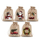 Sacchetti Regalo Natalizi con Coulisse 🎄 | Design Festoso 🎅 | Riutilizzabili ♻️ | Perfetti per Caramelle e Piccoli Regali 🎁