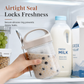 🥣 Barattolo in Vetro Borosilicato per Avena e Yogurt ✨ | Coperchio Ermetico 100% Anti-Perdita 🔒 | Cucchiaio con Supporto Integrato per Ufficio e Viaggi 🥄 | 4 Colori Disponibili 🎨