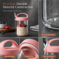 🥣 Barattolo in Vetro Borosilicato per Avena e Yogurt ✨ | Coperchio Ermetico 100% Anti-Perdita 🔒 | Cucchiaio con Supporto Integrato per Ufficio e Viaggi 🥄 | 4 Colori Disponibili 🎨