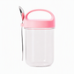 🥣 Barattolo in Vetro Borosilicato per Avena e Yogurt ✨ | Coperchio Ermetico 100% Anti-Perdita 🔒 | Cucchiaio con Supporto Integrato per Ufficio e Viaggi 🥄 | 4 Colori Disponibili 🎨