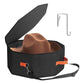 🎩 Custodia Portatile per Cappelli da Viaggio ✨ | Struttura Rigida Anti-Schiacciamento e Polvere 🛡️ | Con Tracolla Regolabile e Gancio per Porta 🚪 | 41×41 cm, 2 Colori 🧳