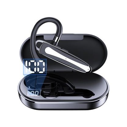 🎧 Auricolare Bluetooth Mono con Archetto Regolabile | Doppio Microfono Anti-Rumore per Chiamate Nitide 🎙️ | Rotazione a 180°, Destra o Sinistra 🔄 | IPX5 e Custodia di Ricarica 500 mAh 💦 | Ideale per Lavoro, Riunioni e Viaggi 🚗