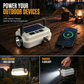 🏕️ Lanterna da Campeggio a Energia Solare | 🔦 Lampada da Lavoro Multifunzione | 🔋 Power Bank Integrato | 🌧️ Resistente alle Intemperie