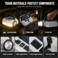 🏕️ Lanterna da Campeggio a Energia Solare | 🔦 Lampada da Lavoro Multifunzione | 🔋 Power Bank Integrato | 🌧️ Resistente alle Intemperie