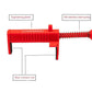 Clip Regolabili per Muratura in PA6 🧱 | Fissaggio Rapido per Linea di Posa ⚙️ | Struttura Robusta e Installazione Senza Attrezzi ⚡ | Set da 2 Pezzi 🛠️